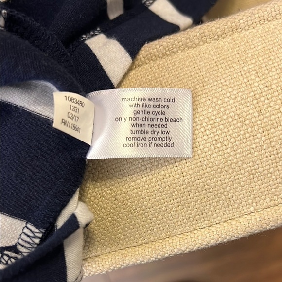 Bundle of 2 Lane Bryant Blue and White & Gray Asymmetrical High-Low Sundresses - Picture 5 of 10